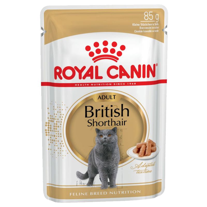 Royal Canin British Shorthair 12x85gr Cibo Umido per Gatti Royal Canin British Shorthair 12x85gr Cibo Umido per Gatti